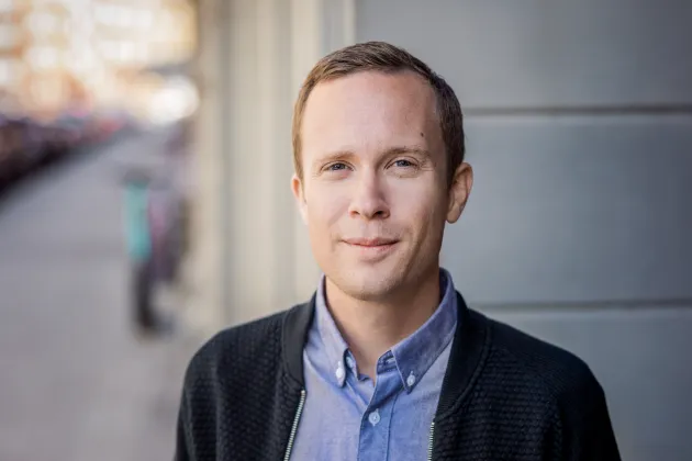 Kulturgeografen Johan Miörner har fått 16,4 miljoner kronor i ett ERC Startings Grants. Foto: Christian Andersson
