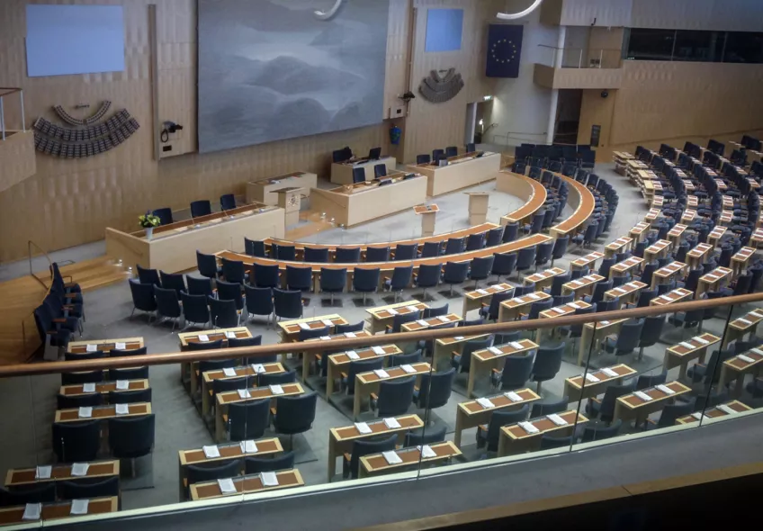 A Plenary Chamber. Photo.