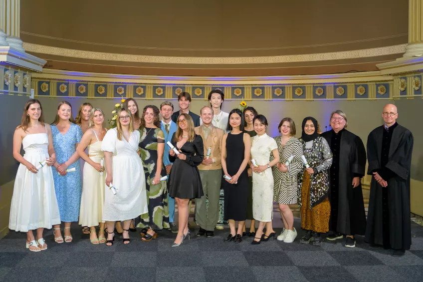 Graduating students in the 2024 master's graduation ceremony. Photo by Kennet Ruona